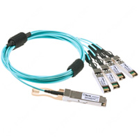 Arista Networks CAB-Q-S-AOC-10M Compatible 40G AOC QSFP+ to 4xSFP+ Active 10M (32.8ft) 850nm Active Optical Cables